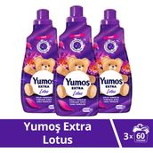 Yumoş Extra Çamaşır Yumuşatıcı Lotus ml 1440 ml 60 Yıkama X3 - 1,44 lt