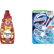 Yumoş Extra Konsantre Çamaşır Yumuşatıcısı Amber 1440 ml(1) Domestos Okyanus Ferahlığı 5'li Güç Duopack Tuvalet Bloğu (1 x 2 Adet)(3)