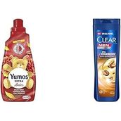 Yumoş Extra Konsantre Çamaşır Yumuşatıcısı Amber 1440 ml(2) Clear Men Kepeğe Karşı Etkili Şampuan Saç Dökülmesine Karşı Kahve Çekirdeği Özü 350 ml(1)