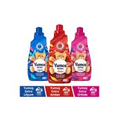 Yumoş Extra Konsantre Çamaşır Yumuşatıcısı, Amber, Lilyum, Orkide, 3x1440 ml Set
