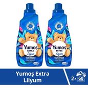 Yumoş Extra Konsantre Çamaşır Yumuşatıcısı Lilyum 1440 ml 60 Yıkama Kalıcı Ferahlık 2 Adet - 1,44 lt