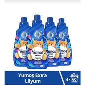 Yumoş Extra Konsantre Çamaşır Yumuşatıcısı Lilyum 1440 ml 60 Yıkama Kalıcı Koku ve Yumuşaklık - 1,44 lt