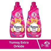 Yumoş Extra Konsantre Çamaşır Yumuşatıcısı Orkide 1440 ml 60 Yıkama Kalıcı Koku ve Yumuşak Doku 2 Adet - 2,8 lt