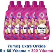 Yumoş Extra Konsantre Çamaşır Yumuşatıcısı Orkide 1440 ml 60 Yıkama x 5 Adet - 7,2 lt