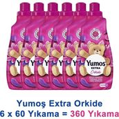Yumoş Extra Konsantre Çamaşır Yumuşatıcısı Orkide 1440 ml 60 Yıkama x 6 Adet - 8,64 lt