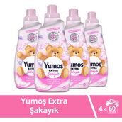 Yumoş Extra Konsantre Çamaşır Yumuşatıcısı Şakayık 1440 ml x4 - 1,44 lt