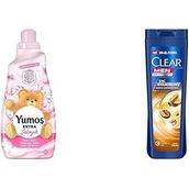 Yumoş Extra Konsantre Çamaşır Yumuşatıcısı Şakayık 1440 ml(2) Clear Men Kepeğe Karşı Etkili Şampuan Saç Dökülmesine Karşı Kahve Çekirdeği Özü 350 ml(1)