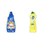 Yumoş Extra Lilyum 60 Yıkama Konsantre Çamaşır Yumuşatıcısı (1 x 1440 ml)(1) Cif Krem Yüzey Temizleyici Limon Kokulu Yağ ve Kireç Sökücü Leke Çıkarıcı 750 ML(3)
