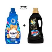 Yumoş Extra Lilyum Yumuşatıcı 1440 Ml + Bingo Siyahlar İçin Sıvı Çamaşır Deterjanı 2L--(2'Li Set)