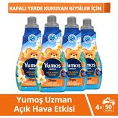 Yumoş Konsantre Uzman Açık Hava Etkisi Konsantre Yumuşatıcı 1200 ml X4 - 1 lt