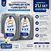 Yumoş Professional Yasemin Çiçeği Çamaşır Yumuşatıcı 5 L x 2 Adet (10 L) Ekonomik Aile Paketi - 5 lt
