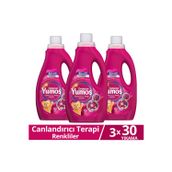 Yumoş Sıvı Bakım Deterjanı Canlandırıcı Terapi Renkliler 30 Yıkama 1500ml x3