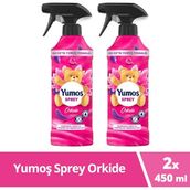 Yumoş Sprey 450 ml x 2 Yıkaması Zor Eşyalar İçin Orkide Kokusuyla Yumuşatıcı Etkisi