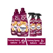 Yumoş Yumuşatıcı Sakura 2 x 1440 ML + Yumoş Yumuşatıcı Sakura 2 x 450 ML