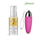 Yumurta Şeklinde Titreşimli Vibratör - Ananas Aromalı Kayganlaştırıcı Jel Hediye!