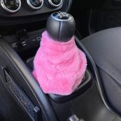 Yumuşak Peluş Vites Körüğü Vites Süsü Şeker Pembe