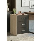 Yurudesign Vario C Ofis 3 Lü Keson 3 Renk VO3-OB - Meşe - Siyah