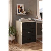 Yurudesign Vario C Ofis 3 Lü Keson 3 Renk VO3-OB - Meşe - Siyah
