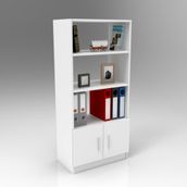 Yurudesign Vario D Ofis 3 Renk Beyaz Kitaplık