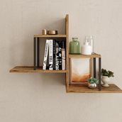 Yurudesign VG15-A Voyage Çam Duvar Rafı Kitaplık
