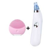 Yüz ve Cilt Temizleme Seti Dermasuction Vakumlu Yüz Temizleme + Forever Cilt Temizleme Cihazı 2'li