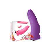 Zaga Oyun Prıme Toys Aurora Şarjlı G Nokta Ve Klitoris Uyarıcı Parmağa Takılabilir Mini Vibratör - Mor