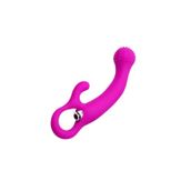 Zaga Oyun Rock Tutma Aparatlı Eğimli Yapıda G-Spot ve Klitoris Uyarıcı 2 In 1 Vibratör - Rose