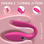 Zaga Oyun Umi Rct Şarjlı Kumandalı Eğilebilir G Nokta Ve Klitoris Emiş Uyarıcı 2 İn 1 U Tipi Çift Vibratörü