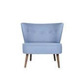 Ze10 Design Bienville Indigo Mavi Tekli Koltuk