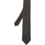 Zegna Siyah Mikro Desenli Ipek Kravat - Standart