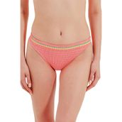 Zeki File Detaylı Koral Bikini Alt, 40 Beden, Kadın