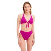Zeki Gold Detaylı Pembe Bikini Takımı, Kadın, 42 Beden