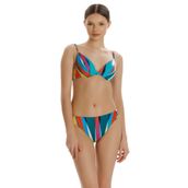 Zeki Kaplı Bikini Üst, Desenli, 40 Beden, Kadın