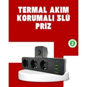 Zenvia 7 Portlu Çoklu Priz USB ve Type-C Girişli Akıllı Güç Ünitesi ZNV2025 - 1 Adet