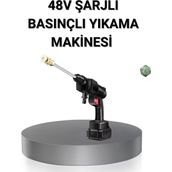 Zenvia Kablosuz Basınçlı Yıkama Makinesi – 48V Güçlü Motor, 2 Pil ve Köpük Hazneli