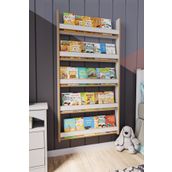 Zeo Wood Design Montessori 5 Raflı Mdf Çocuk Kitaplığı 154*80 cm - Beyaz