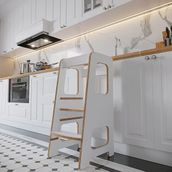 Zeo Wood Design Öğrenme Kulesi - Beyaz