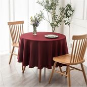 Zeren Home Bordo Sıvıya Dayanıklı Dertsiz Masa Örtüsü