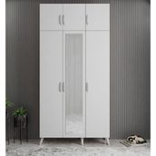 Zerka Concept Açelya Beyaz 105 cm M5 Portmanto