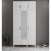 Zerka Concept Açelya Beyaz 105 cm M5 Portmanto