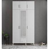 Zerka Concept Açelya Beyaz 135 cm M5 Portmanto