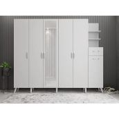 Zerka Concept Açelya Beyaz 240 cm M7 Portmanto
