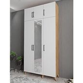 Zerka Concept Açelya Çam Beyaz 120 cm M5 Portmanto