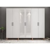 Zerka Concept Açelya Çam Beyaz 240 cm M6 Portmanto