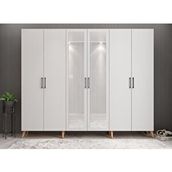Zerka Concept Açelya Çam Beyaz 270 cm M6 Portmanto
