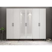 Zerka Concept Açelya Füme Beyaz 208 cm M6 Portmanto