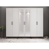 Zerka Concept Açelya Füme Beyaz 208 cm M6 Portmanto