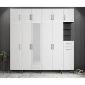 Zerka Concept Açelya Füme Beyaz M9 208 cm Portmanto