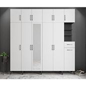 Zerka Concept Açelya Füme Beyaz M9 240 cm Portmanto