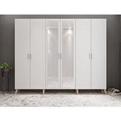 Zerka Concept Açelya Meşe Beyaz 270 cm M6 Portmanto